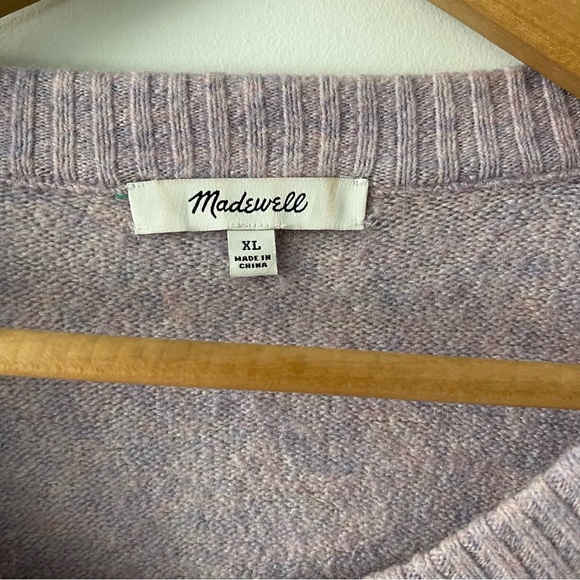 Madewell Payton Lavender Pullover Sweater in Coziest Yarn Size XL - Picture 4 of 8